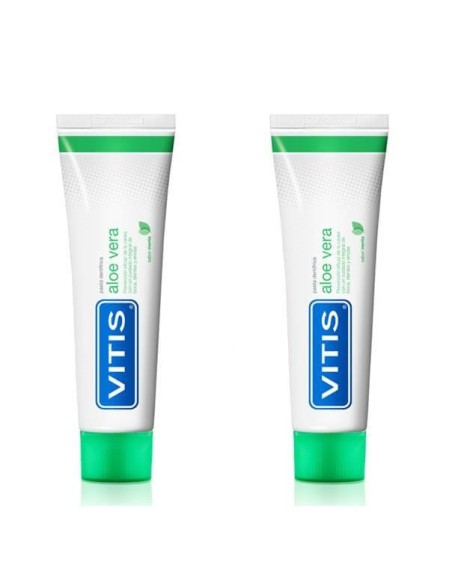 VITIS ALOE VERA Pasta Dentífrica Menta DUPLO 150 ml + 150 ml