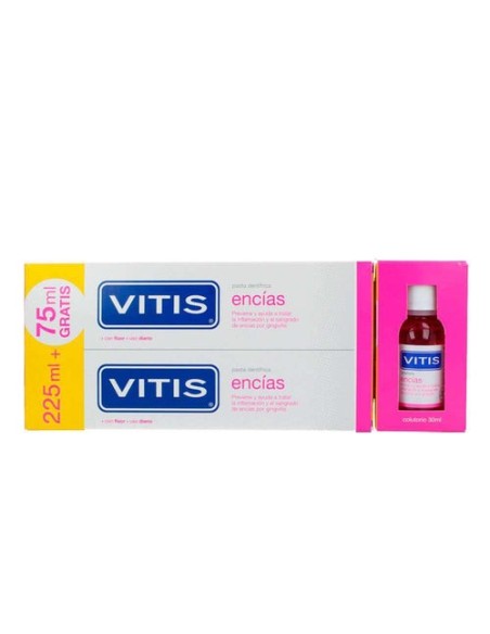 VITIS ENCÍAS Pasta Dentífrica 225ml + 75ml GRATIS + Colutorio 30ml REGALO