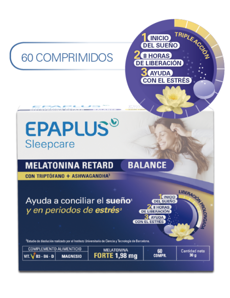 EPAPLUS SLEEPCARE Melatonina Retard Balance 60 comprimidos