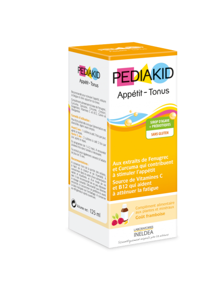 PEDIAKID Apetito-tono sabor frambuesa 125 g