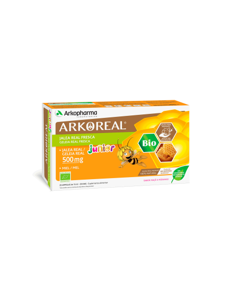 ARKOPHARMA Arkoreal junior jalea real y miel BIO 20 ampollas 300 ml
