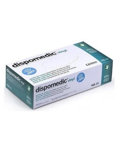 Guantes de vinilo sin polvo 100 unidades