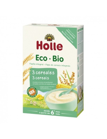HOLLE Papilla de 3 Cereales Integrales Ecológica 250 g