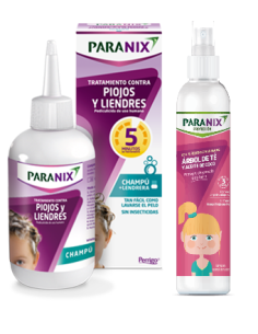 PARANIX Tratamiento Pack champú 200 ml + lendrera + spray acondiconador 250ml contra piojos y liendres