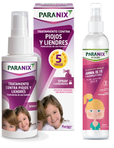 PARANIX Tratamiento Pack spray 100 ml + lendrera + spray acondiconador 250ml contra piojos y liendres