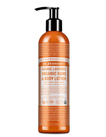 DR. BRONNER'S Loción Orgánica de Naranja y Lavanda 240 ml