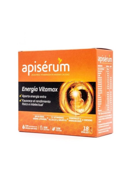 APISÉRUM Energía Vitamax 18 viales 180 ml