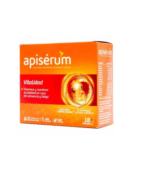 APISÉRUM Vitalidad 18 viales 180 ml