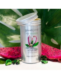 Greenland Exfoliante corporal de sal con fruta del dragón y té blanco 400 g