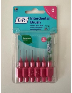 TEPE Cepillos interdentales ISO 0.4 mm color rosa 6 unidades