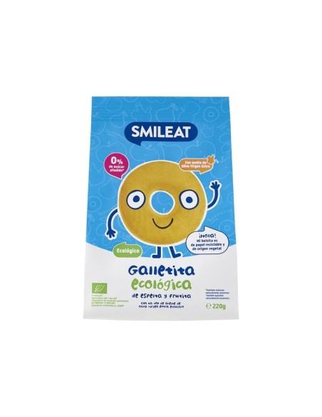 SMILEAT Galletita de Espelta con Manzana 220 g ECO