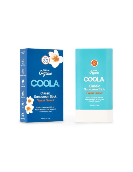 COOLA Barra de protección solar orgánica SPF 30 Coco tropical 17 g