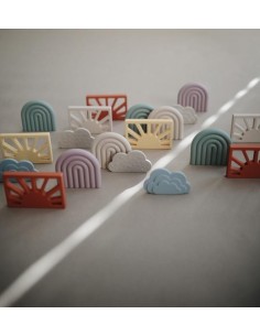 MUSHIE Mordedor de silicona sol muted yellow 2