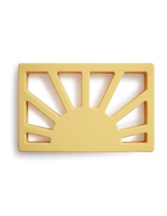 MUSHIE Mordedor de silicona sol muted yellow