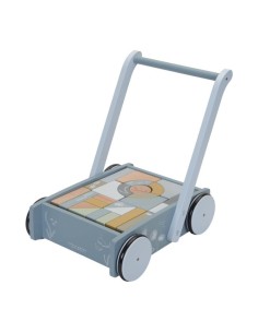 LITTLE DUTCH Caminador Bloques de Madera Azul