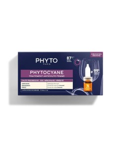 PHYTOCYANE Tratamiento Anti-Caída Progresiva para Mujer 12 ampollas x 5 ml