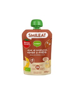 SMILEAT Pouch Leche de Almendras, Cacao y Fresa 100 g