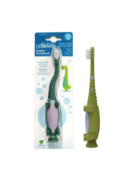 Dr Bronw's cepillo dental infantil 0-3 años color rosa