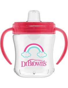 Dr Bronw's Option+ biberon boca ancha silicona redon +3 m 270 ml 2