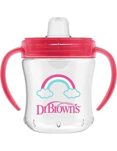 Dr Bronw's Option+ biberon boca ancha silicona redon +3 m 270 ml