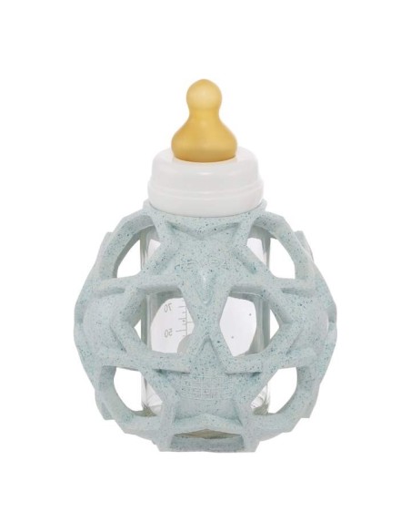 Hevea 2in1 Baby glass bottle with Upcycled Star ball cover