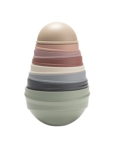 BIBS Wobbly Tower Stacking toy torre tambaleante pastel rainbow