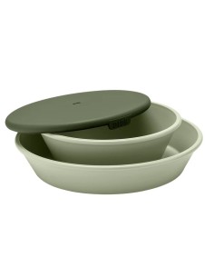 BIBS Wobbly Mini Meal Juego de platos sage