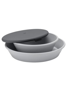 BIBS Wobbly Mini Meal Juego de platos cloud